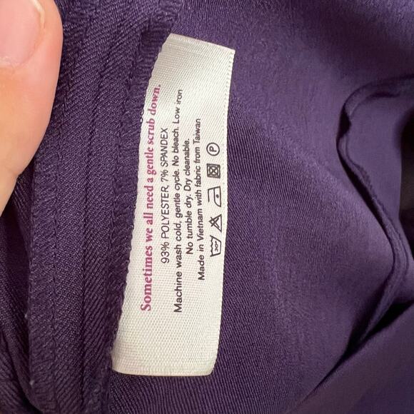 MM.LaFleur A-Line Sheath Dress Purple Sleeveless Washable Workwear Polished - Picture 8 of 13